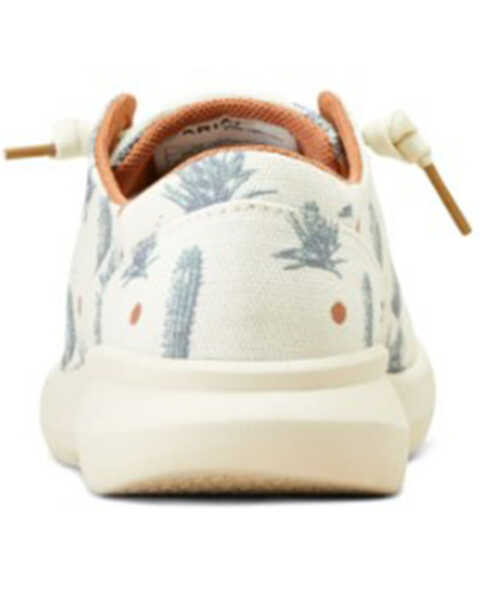 Image #3 - Ariat Women's Hilo Sendero Cactus Print Casual Shoes - Moc Toe , Tan, hi-res