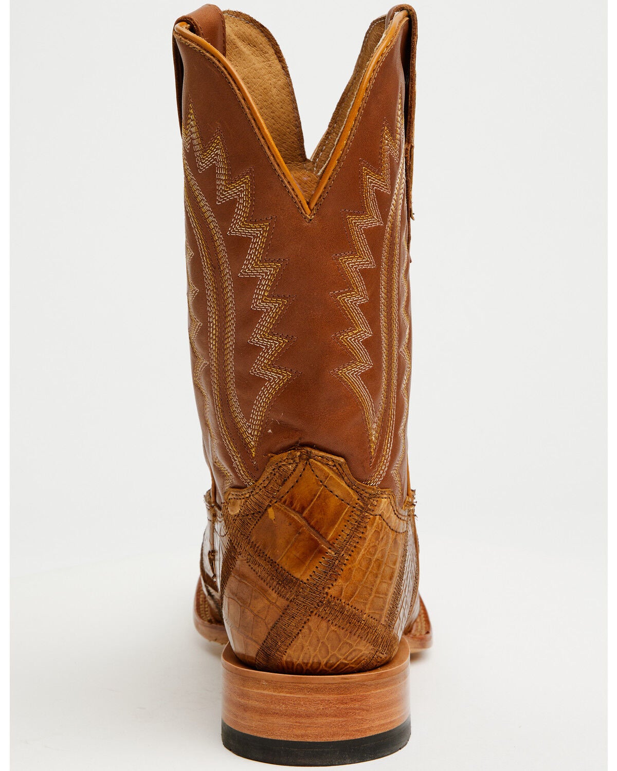 Image #5 - Cody James Men's Exotic American Alligator Western Boots - Broad Square Toe, Tan, hi-res