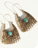 Image #1 - Shyanne Women's Summer Solstice Stamped Statement Earrings, Gold, hi-res