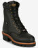 Image #1 - Chippewa Men's 9" Super Logger Waterproof Insulated Work Boots - Steel Toe, Black, hi-res