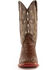 Ferrini Men's Caiman Croc Print Western Boots - Broad Square Toe, Rust, hi-res