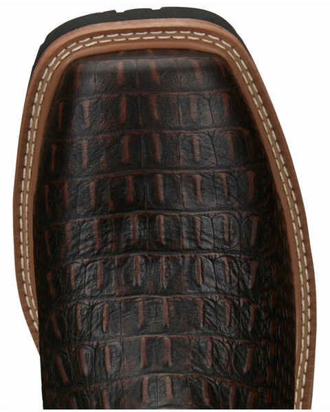 Image #6 - Justin Men's Derrickman Western Work Boots - Composite Toe, Cognac, hi-res