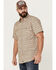 Image #2 - Moonshine Spirit Men's Vinyl Printed Short Sleeve Snap Western Shirt, Tan, hi-res