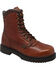 Image #1 - Ad Tec Men's 8" Tumbled Leather Work Boots - Soft Toe, Brown, hi-res