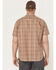 Image #4 - Lucky Brand Workwear Men's Plaid Print Short Sleeve Button-Down Work Shirt, Tan, hi-res