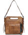 Montana West Women's Vintage Floral Tooled Hair-On Leather Concealed Carry Hobo Bag, Brown, hi-res