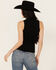 Image #4 - White Crow Women's Hell Yeah Embroidered Graphic Tank, Black, hi-res