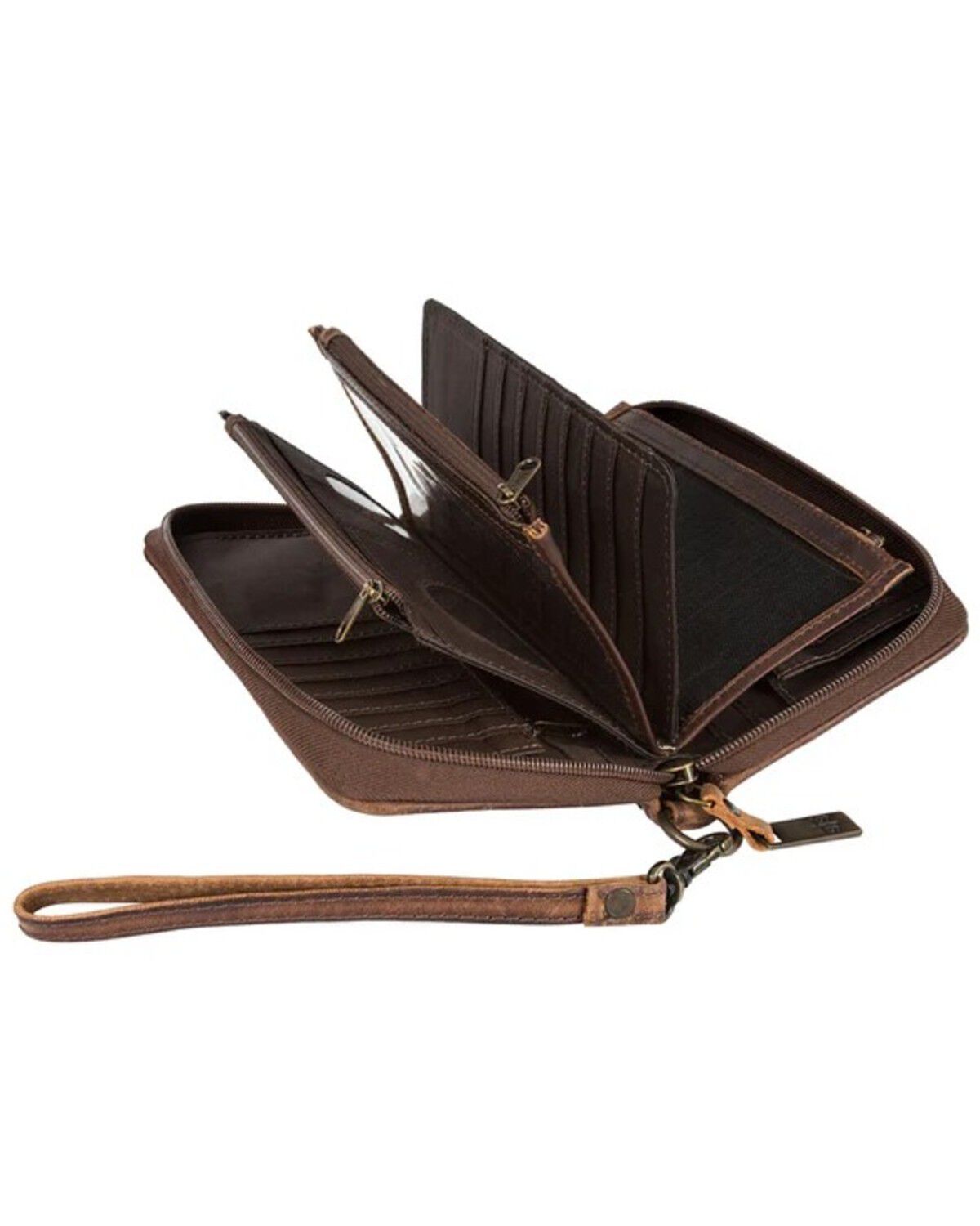 Image #2 - STS Ranchwear By Carroll Kacy Cowhide Organizer Wallet, Black, hi-res