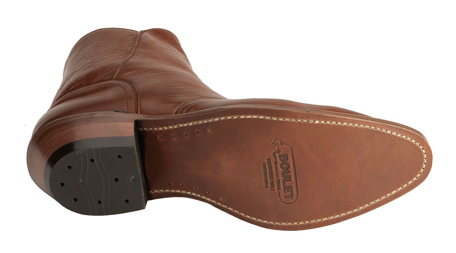 Image #5 - Boulet Men's Side-Zip Western Boots - Medium Toe, , hi-res