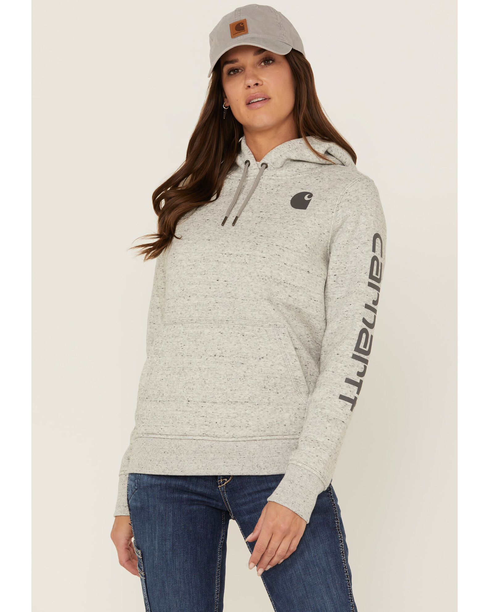 Carhartt Women s Clarksburg Sleeve Logo Hooded Sweatshirt Sheplers