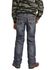 Image #1 - Rock & Roll Denim Boys' Dark Wash Ladder Stitch Bootcut Jeans, Blue, hi-res