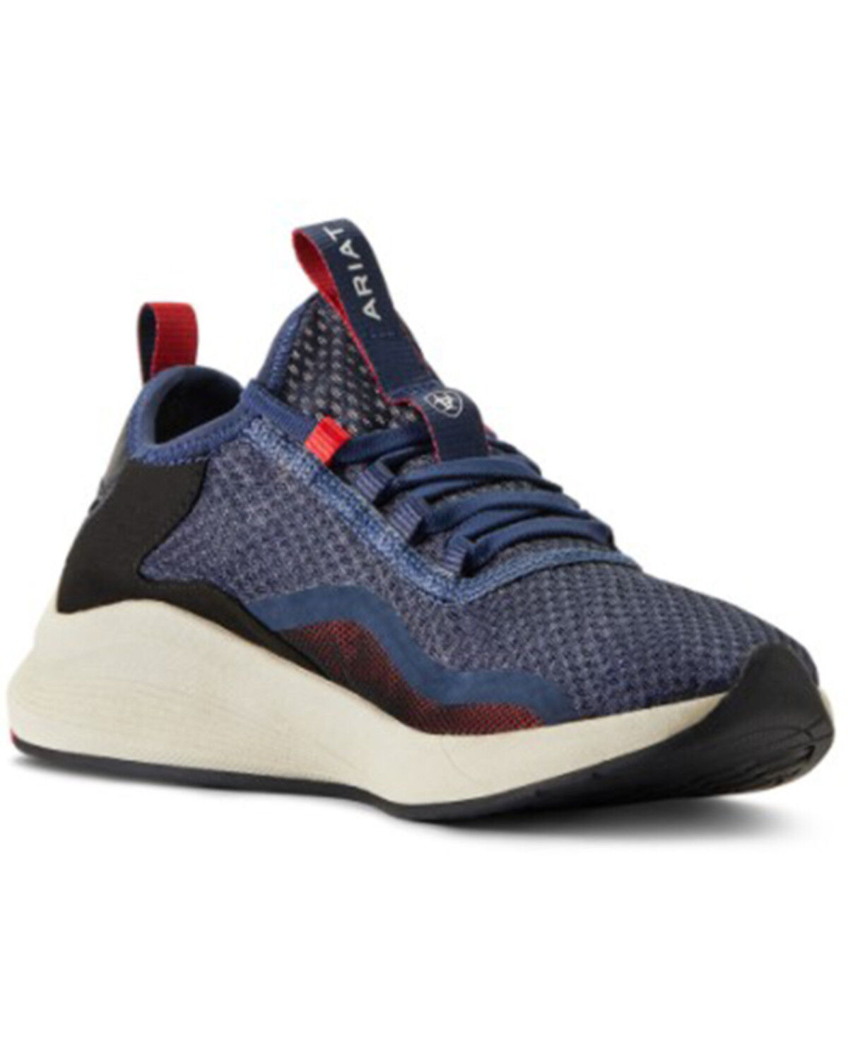 Image #1 - Ariat Women's Ignite Eco Team FLX Foam Casual Lace-Up Sneaker - Round Toe, Navy, hi-res