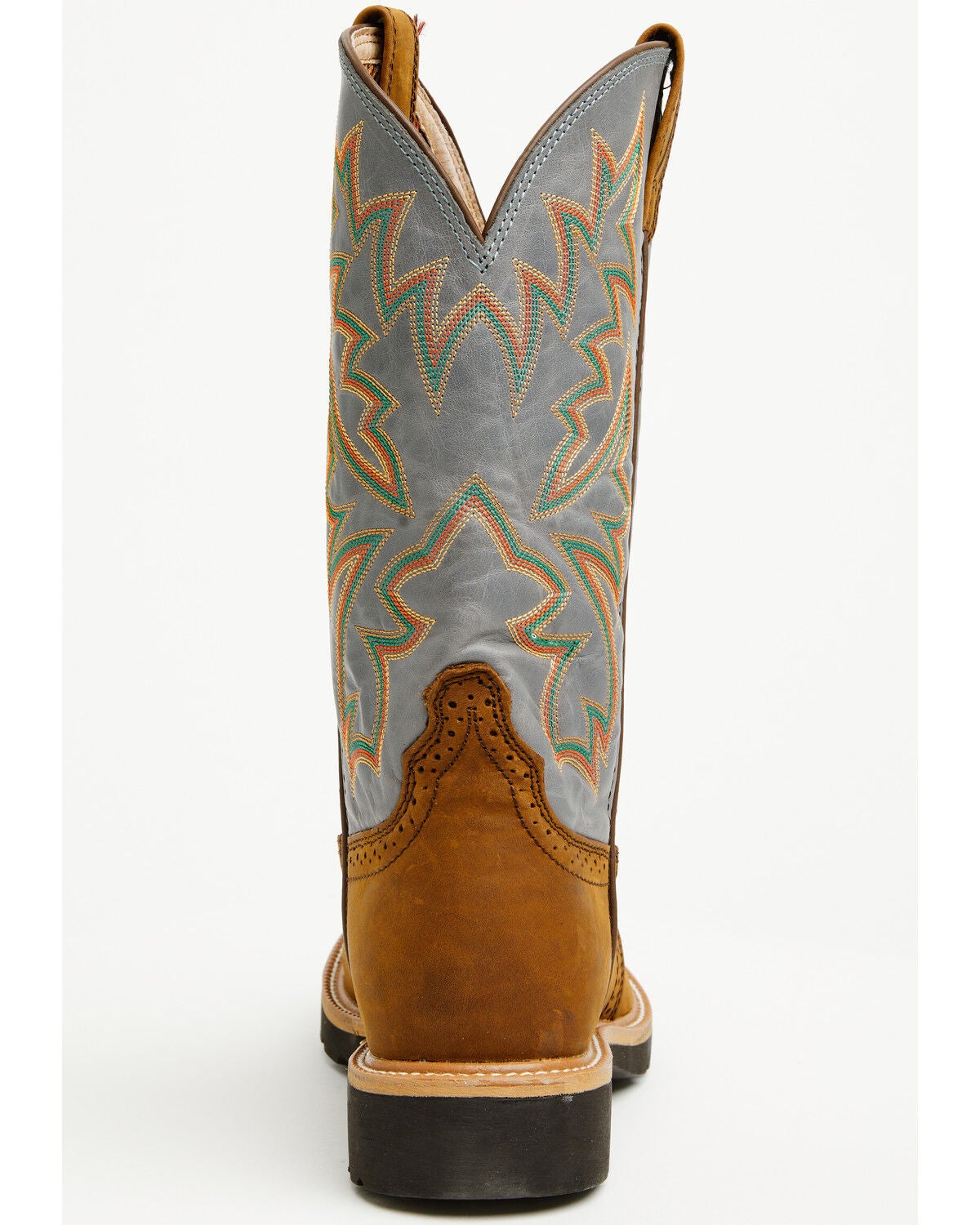Image #5 - Twisted X Men's Cowboy Pull-On Work Boots - Soft Toe, Brown, hi-res