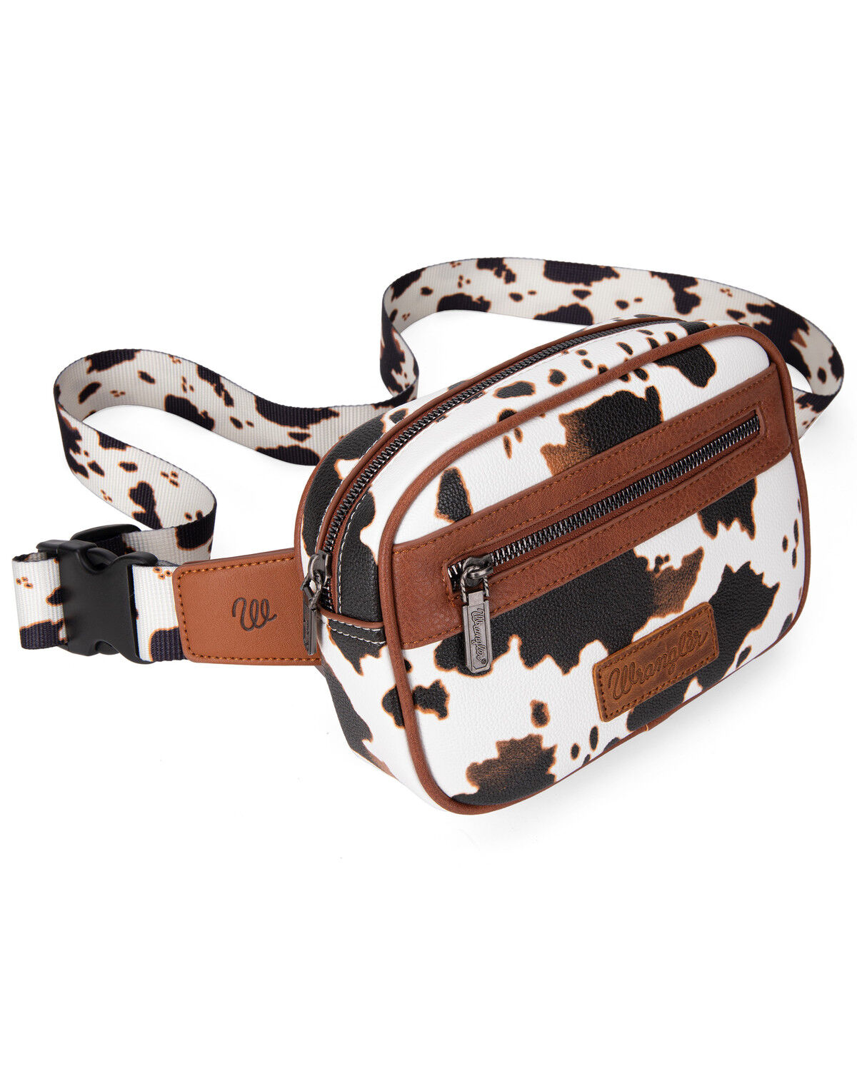 Image #3 - Wrangler Women's Cow Print Sling Bag, Brown, hi-res