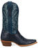 Image #2 - Dan Post Women's Tulip Exotic Lizard Western Boots - Snip Toe, Blue, hi-res
