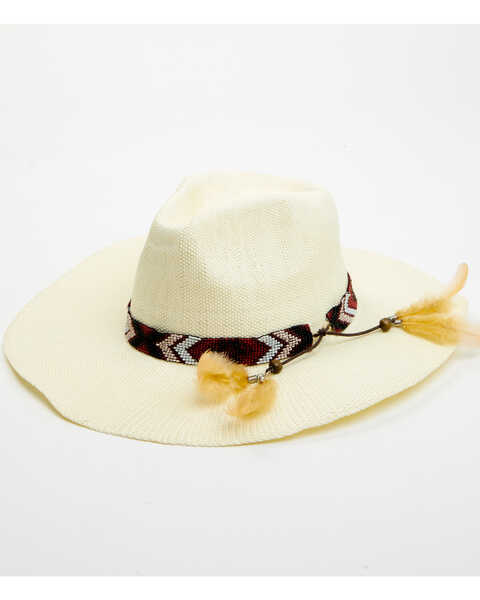 Shyanne Women's Catch Me Straw Western Fashion Hat, Natural, hi-res