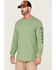 Image #1 - Hawx Men's Logo Graphic Long Sleeve Work T-Shirt - Loden, Loden, hi-res