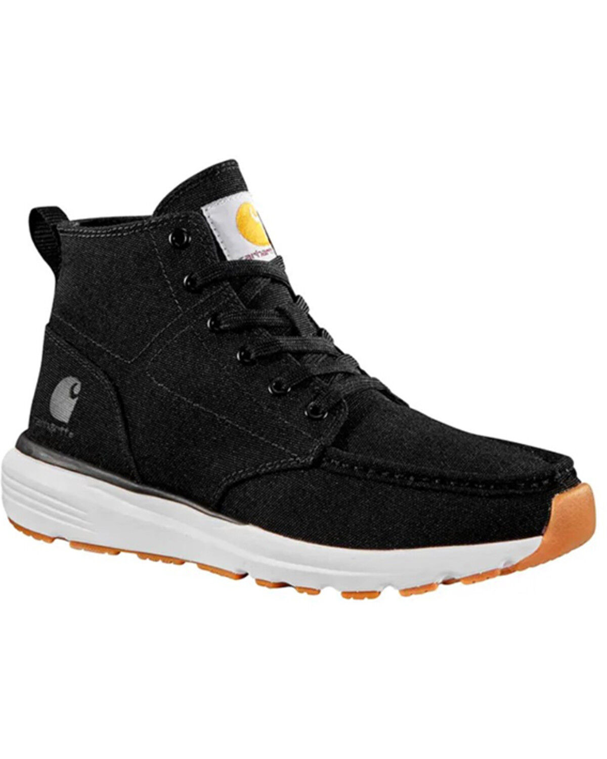 Image #1 - Carhartt Women's Haslett 5" Moc Canvas Chukka Shoes - Soft Toe, Black, hi-res