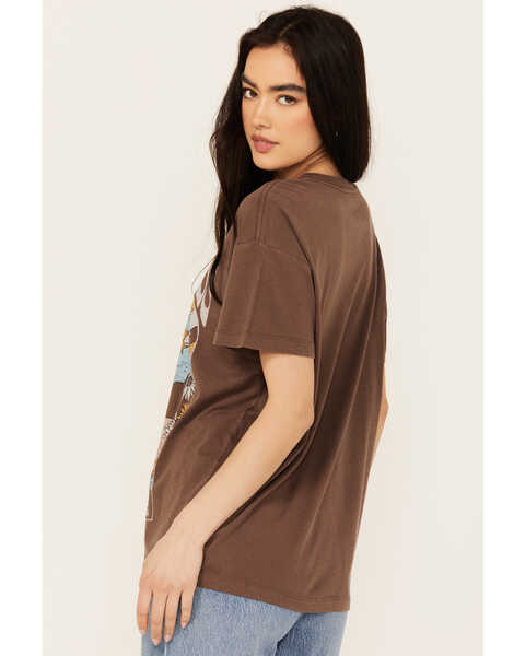Image #4 - Cleo + Wolf Women's Country Roads Short Sleeve Graphic Tee , Brown, hi-res
