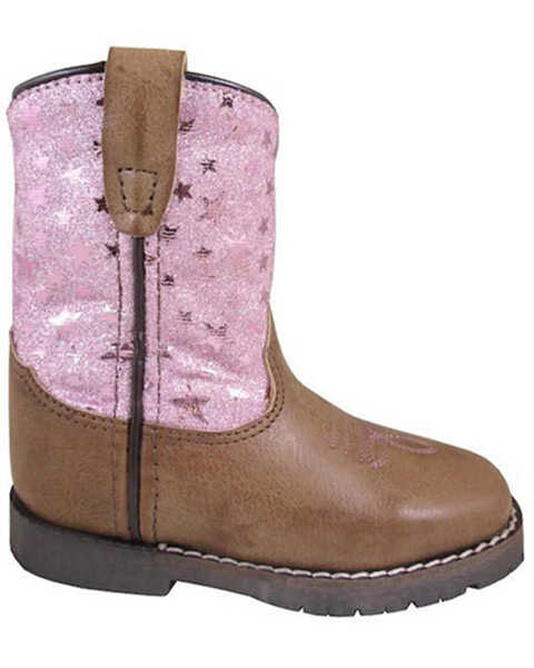 Smoky Mountain Toddler Girls' Autry Western Boots - Round Toe, Pink, hi-res