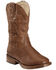 Image #1 - Roper Boys' Texson Boots - Broad Square Toe, Brown, hi-res