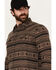 Image #2 - Moonshine Spirit Men's Deer Valley Southwestern Striped Long Sleeve Snap Western Shirt, Black, hi-res