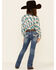 Image #4 - Shyanne Little Girls' Medium Wash Embroidered Scoop Pocket Bootcut Jeans, Blue, hi-res