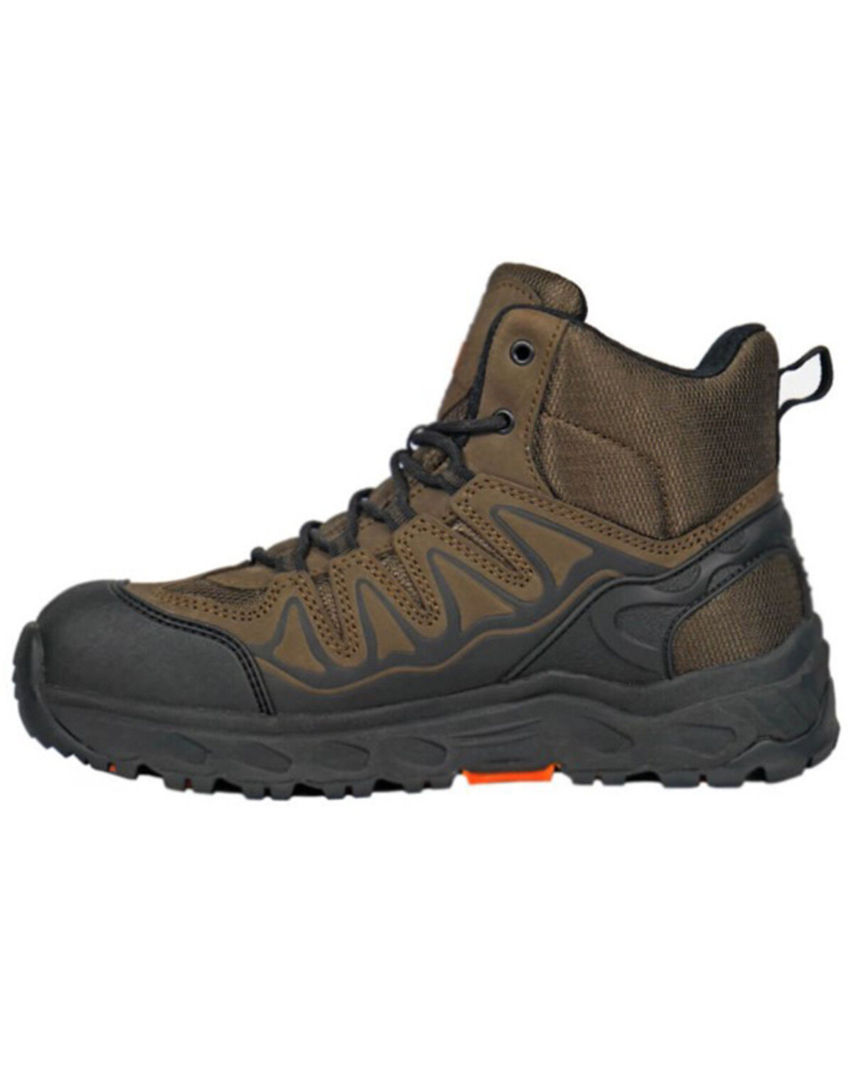 Image #3 - Hoss Men's 6" Eric Hi Hiking Work Boots - Soft Toe, Brown, hi-res