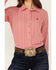 Image #3 - Cinch Women's ARENAFLEX Striped Long Sleeve Button-Down Western Core Shirt , Red, hi-res