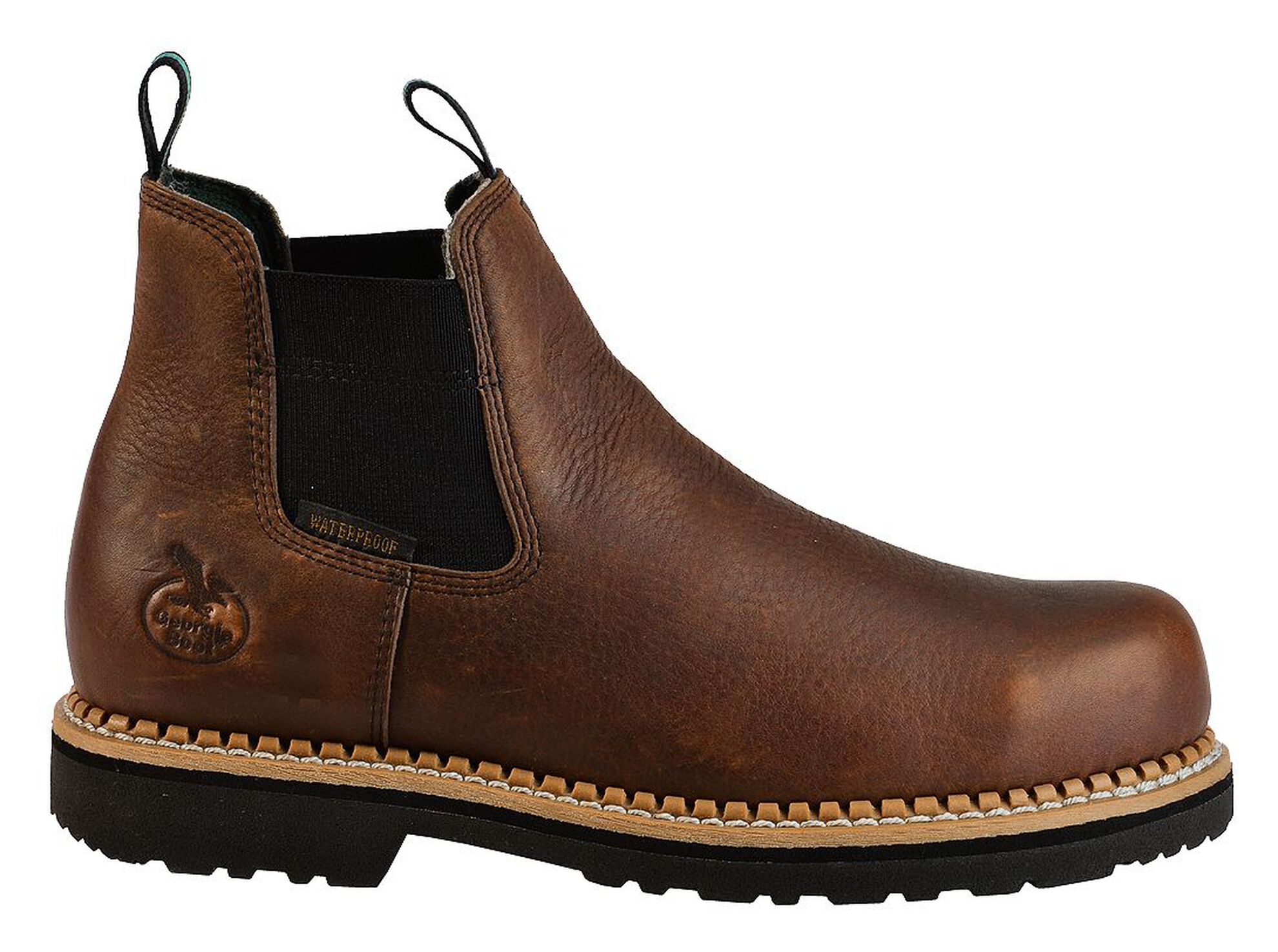 Georgia Boot Men s Romeo Waterproof Slip On Work Shoes Steel Toe Sheplers
