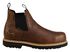 Georgia Boot Men's Romeo Waterproof Slip-On Work Shoes - Steel Toe, Brown, hi-res