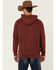 Image #4 - Stetson Men's Red Mineral Wash Distressed Eagle Graphic Hooded Sweatshirt, Blue, hi-res