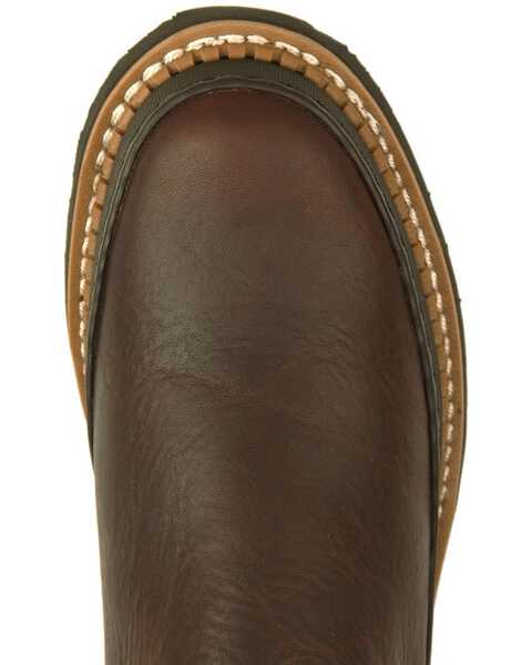 Image #6 - Georgia Boot Men's Georgia Giant Romeo Slip-On Work Shoes - Round Toe, Dark Brown, hi-res