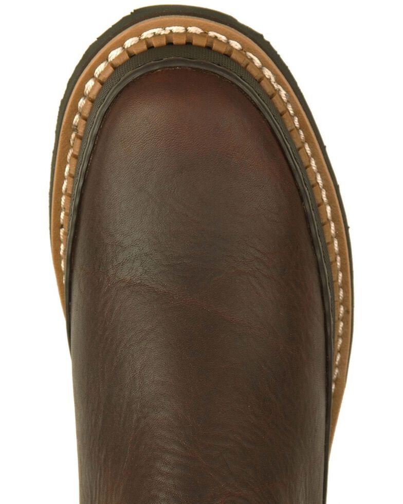 Georgia Giant Romeo Slip-On Work Shoes, Dark Brown, hi-res