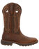 Image #2 - Rocky Women's Legacy 32 Waterproof Pull On Western Boot - Broad Square Toe, Brown, hi-res