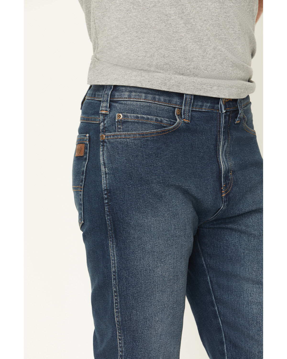 Image #2 - Dickies Men's FLEX Medium Wash Relaxed Fit Straight Carpenter Jeans, Medium Wash, hi-res