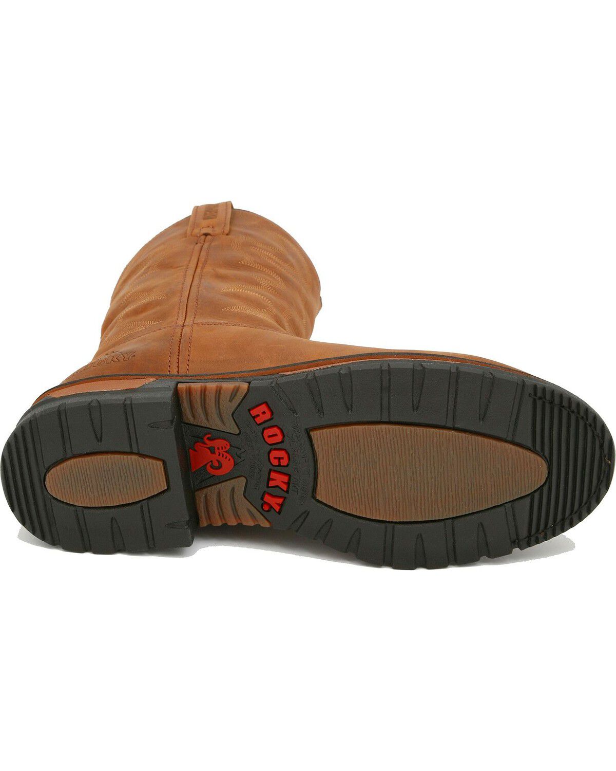 Image #5 - Rocky Men's Branson Waterproof Work Boots - Soft Toe, Distressed, hi-res