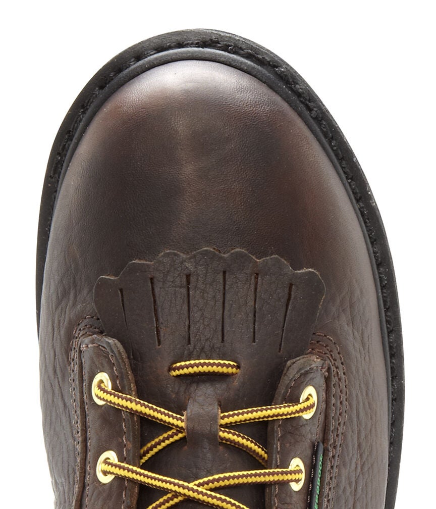 low heel logger boots