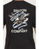 Image #4 - Brixton Men's Boot Barn Exclusive Live Free Short Sleeve Graphic T-Shirt, Black, hi-res