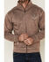 Image #3 - Cowboy Hardware Men's Brown Microfleece Zip-Up Jacket , Brown, hi-res