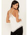 Image #4 - Miss Me Women's Handkerchief Hem Sleeveless Top, Ivory, hi-res