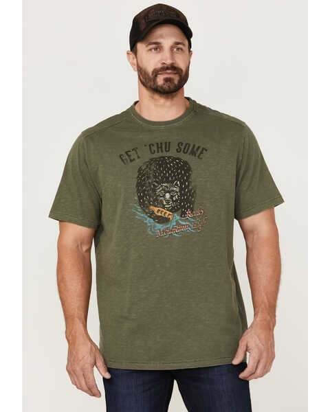 Image #1 - Brothers and Sons Men's Rocky Mountain High Graphic T-Shirt , Olive, hi-res
