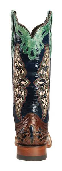 Image #7 - Lucchese Women's Handmade 1883 Amberlyn Full Quill Ostrich Western Boots - Square Toe , Sienna, hi-res