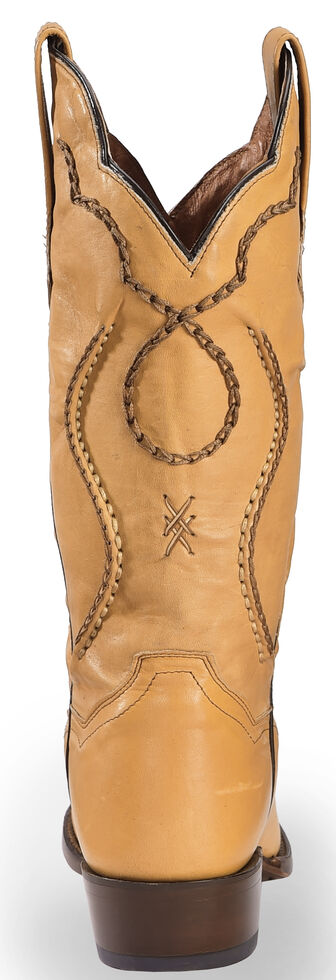 Dan Post Saddle Brand Leather Corded Western Boots, Camel, hi-res