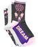 Image #2 - Leg Apparel Girls' 3-Pack Dreamcatcher Crew Socks, Heather Grey, hi-res