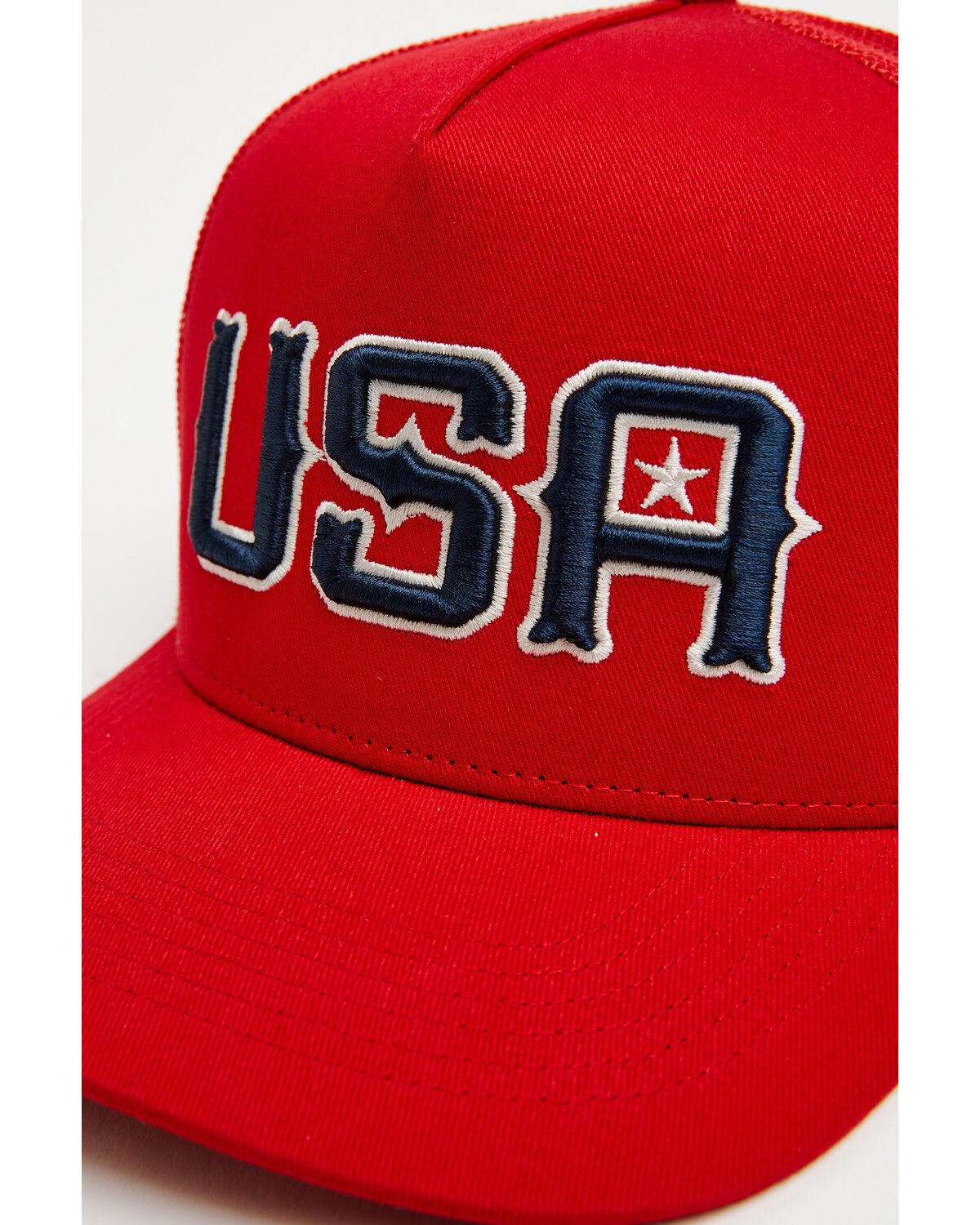 Image #2 - Cody James Men's USA Ball Cap, Red, hi-res
