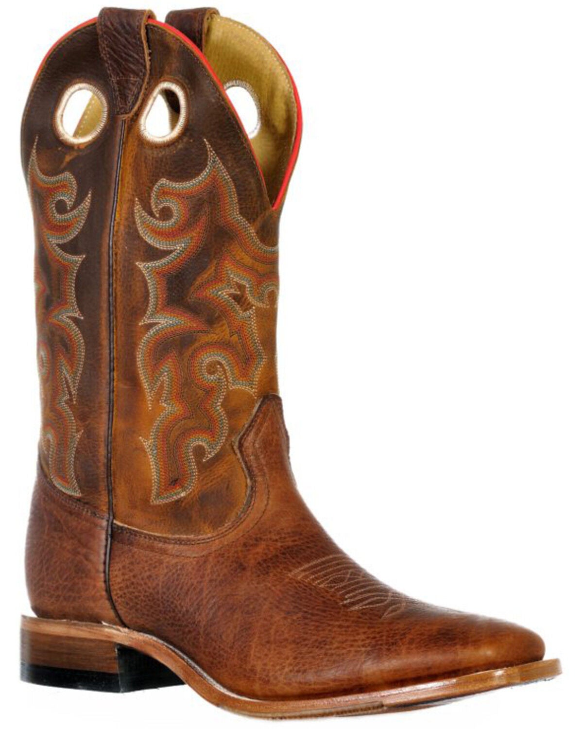 Image #1 - Boulet Men's Ambergold Western Boots - Wide Square Toe, Brown, hi-res