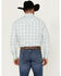 Image #4 - Wrangler 20X Men's Advanced Comfort Plaid Print Long Sleeve Snap Stretch Western Shirt - Tall , White, hi-res