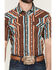 Image #3 - RANK 45® Men's Sierra Peak Striped Short Sleeve Snap Performance Western Shirt, Multi, hi-res