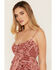 Image #4 - Cleo + Wolf Women's Bandana Print Tiered Mini Skort, Brick Red, hi-res